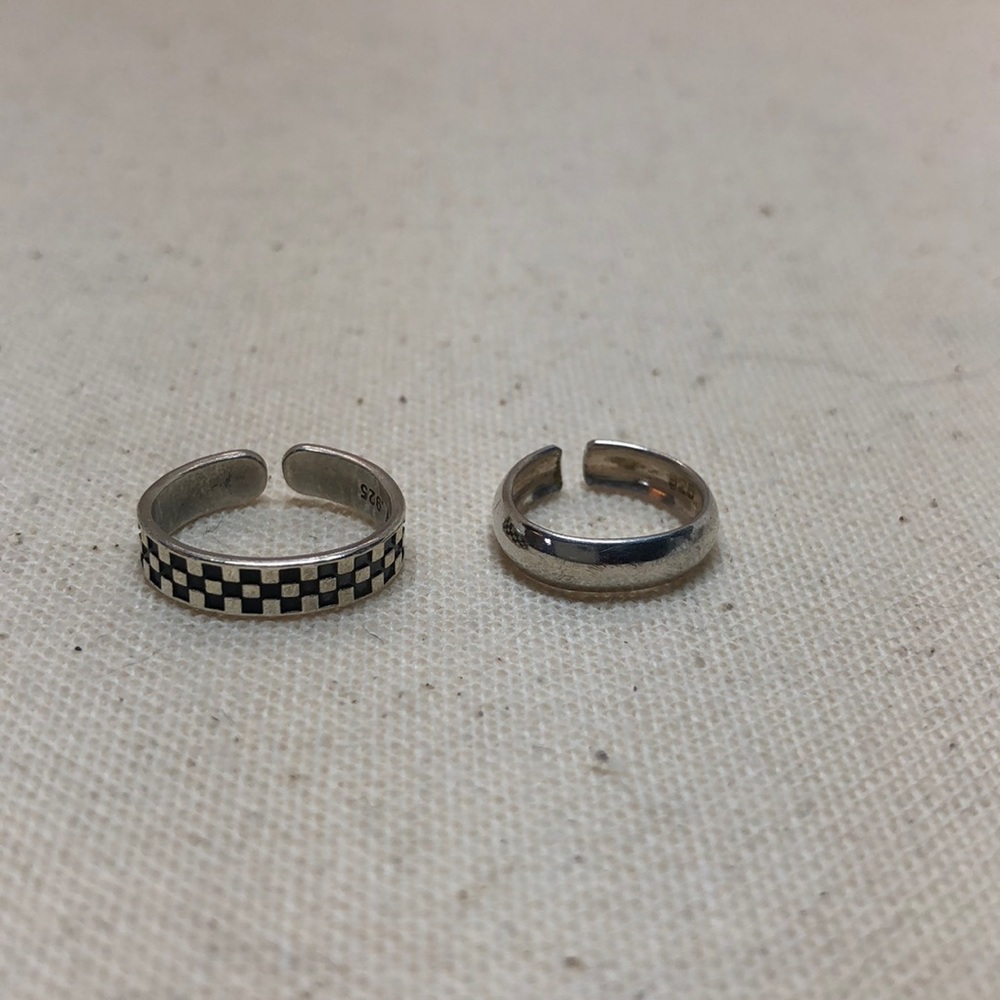 Vintage Sterling Silver Toe Rings